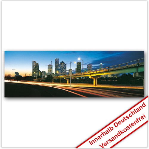 Leinwanddruck - Motive: Abend Skyline 001