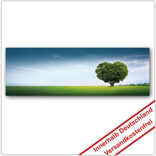 Leinwanddruck - Motive: Herz Baum