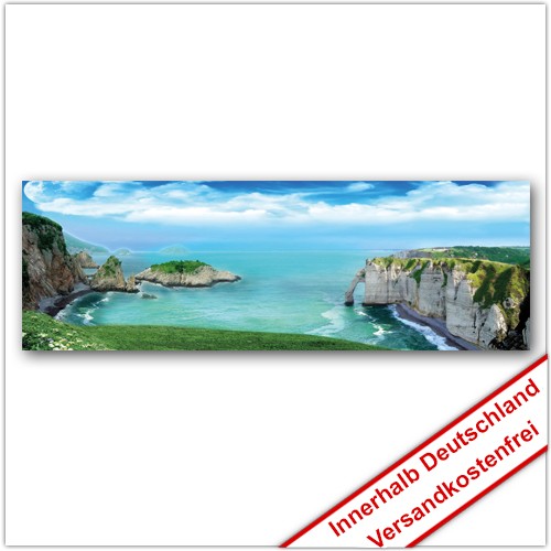 Leinwanddruck - Motive: Klippen Strand