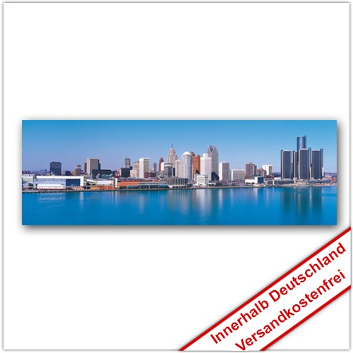 Leinwanddruck - Motive: Skyline Detroid