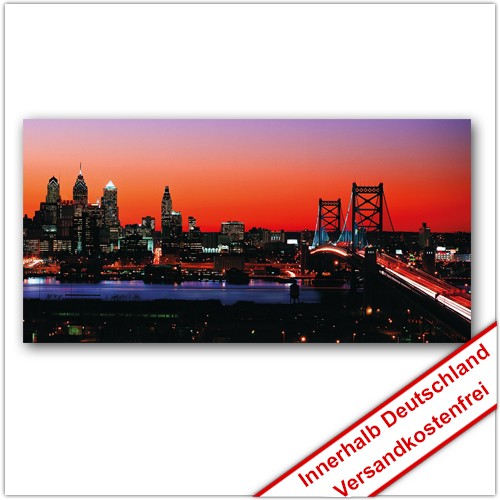 Leinwanddruck - Motive: Skyline Philadelphia - klein