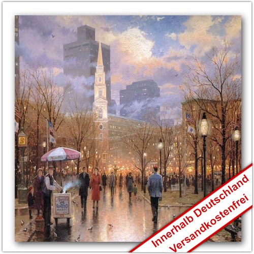 Leinwanddruck - Motive: USA - Autumn Street