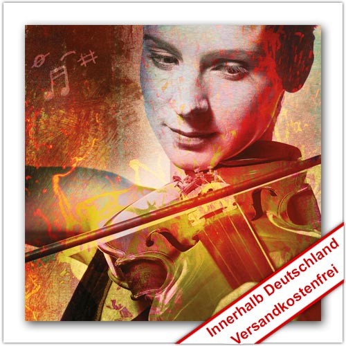 Leinwanddruck - Motive: Violinistin