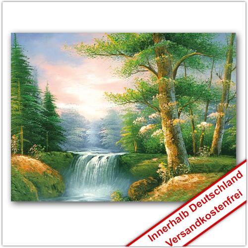 Leinwanddruck - Motive: Wald Bach