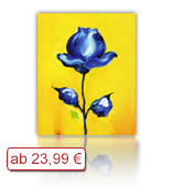 Leinwanddruck Motiv - Blaue Blume