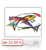 Leinwanddruck Motiv - Fische - Modern